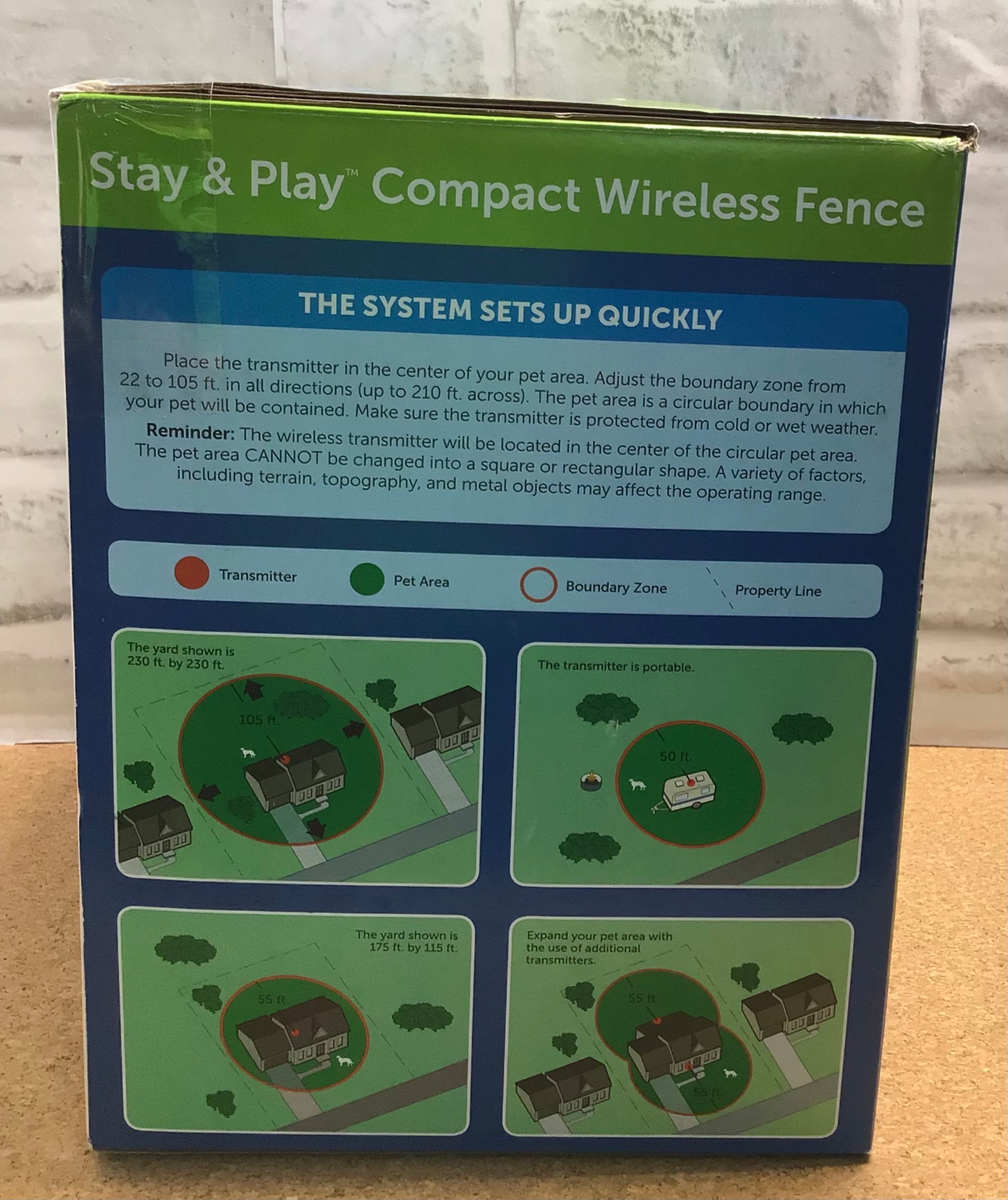 PetSafe Stay & Play Compact Wireless Pet Fence for Dogs & Cats, (7861774352622)